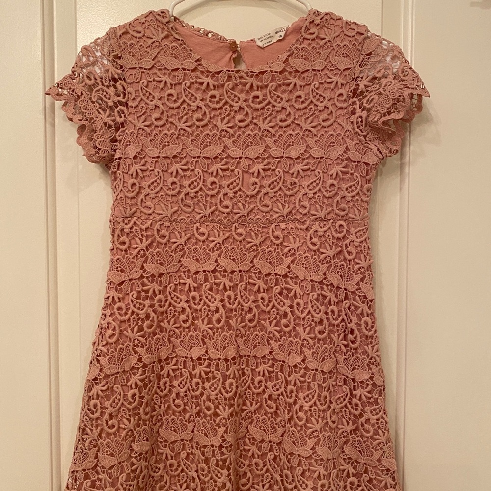 Zara Girls Rose Lace shift dress